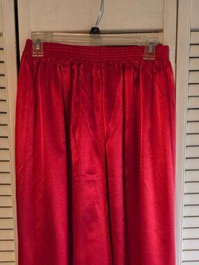 Red Satin Harim Pants